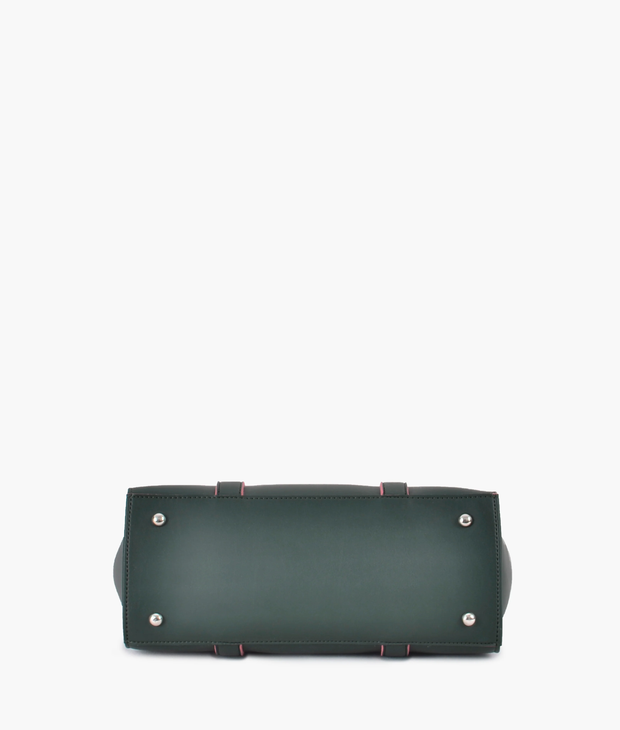 Army green satchel bag