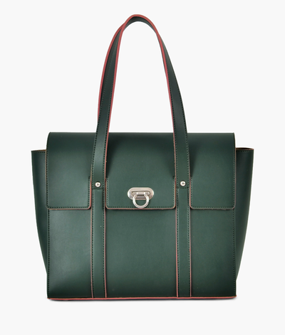 Army green satchel bag