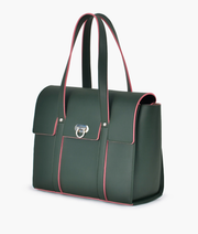 Army green satchel bag