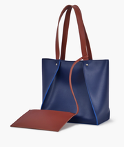 Maroon shopping handbag