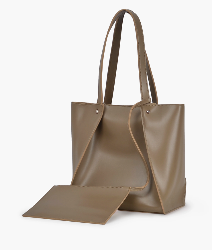 Maroon shopping handbag
